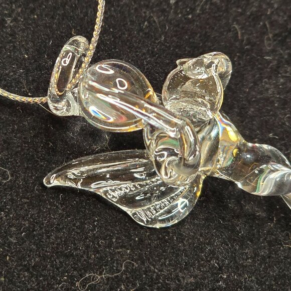 Lot Of 6 VTG Hand Blown Glass Angel Ornaments Musical Instruments - Picture 5 of 12